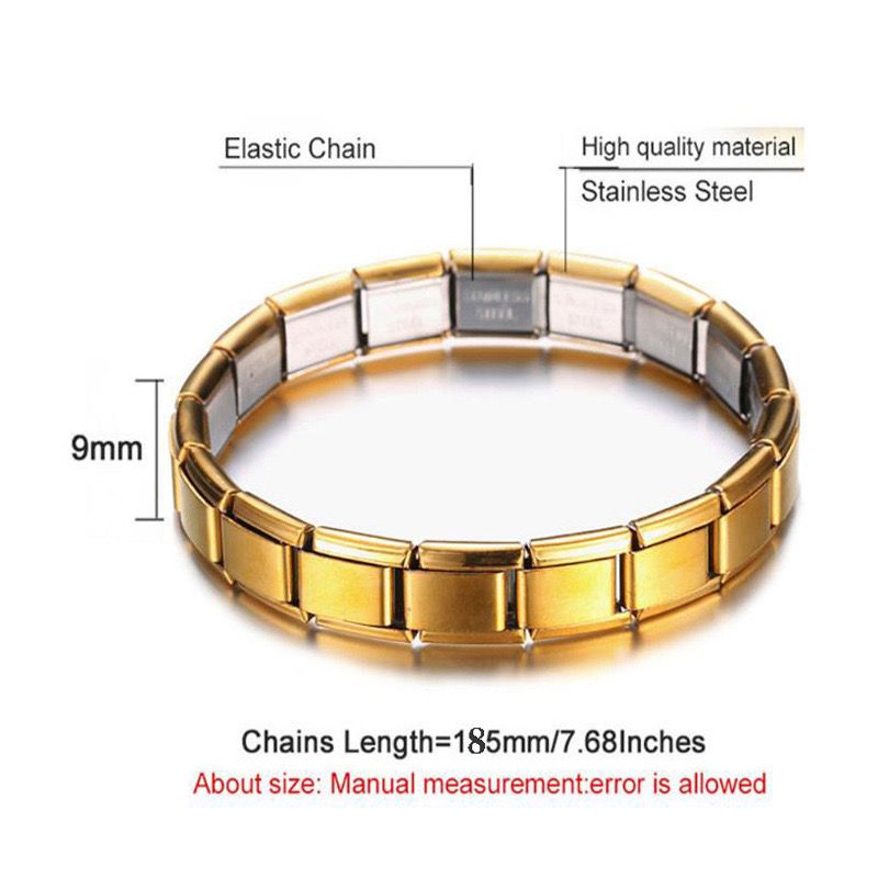 Stainless Steel unisex elastic mode fashion