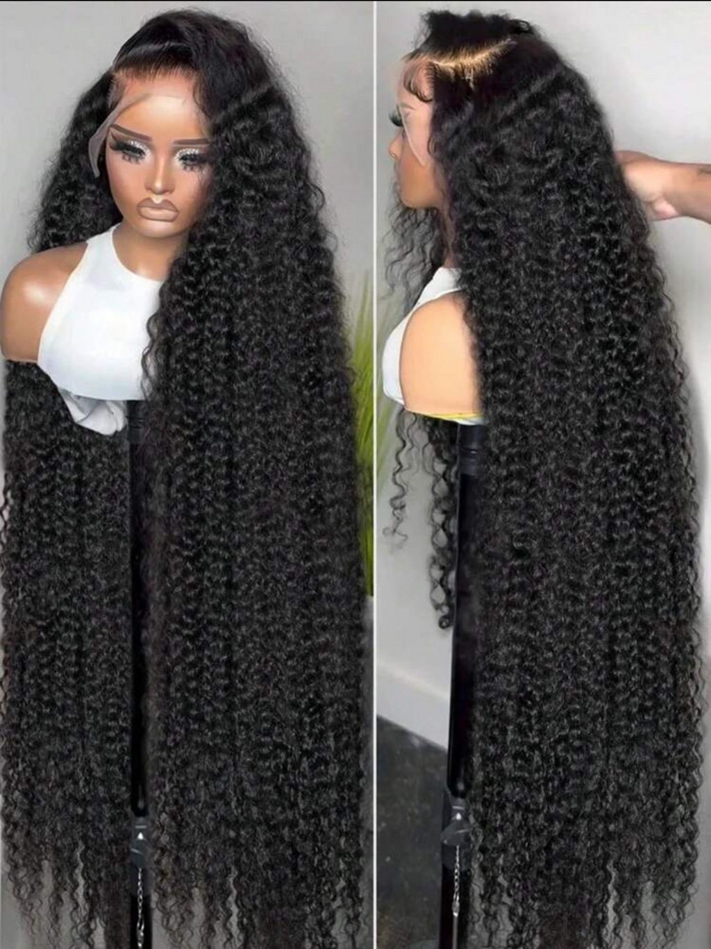 13*6 lace frontal kinky curly 30 inches