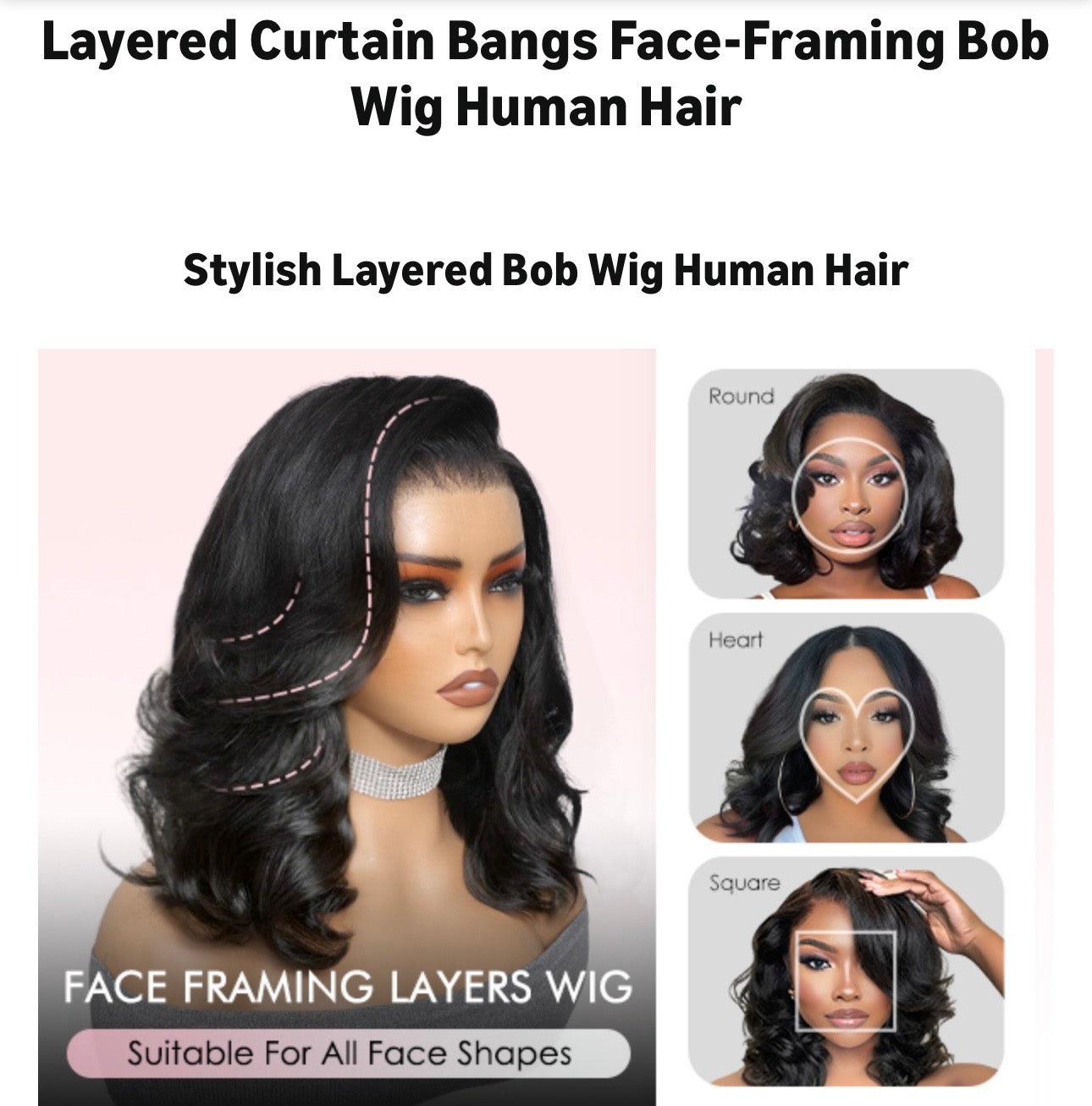 WEAR AND GO BODY WAVES 12 INCHES 250% DENSITY BOB 5*5 HD LACE WIGS %HUMAN HAIR