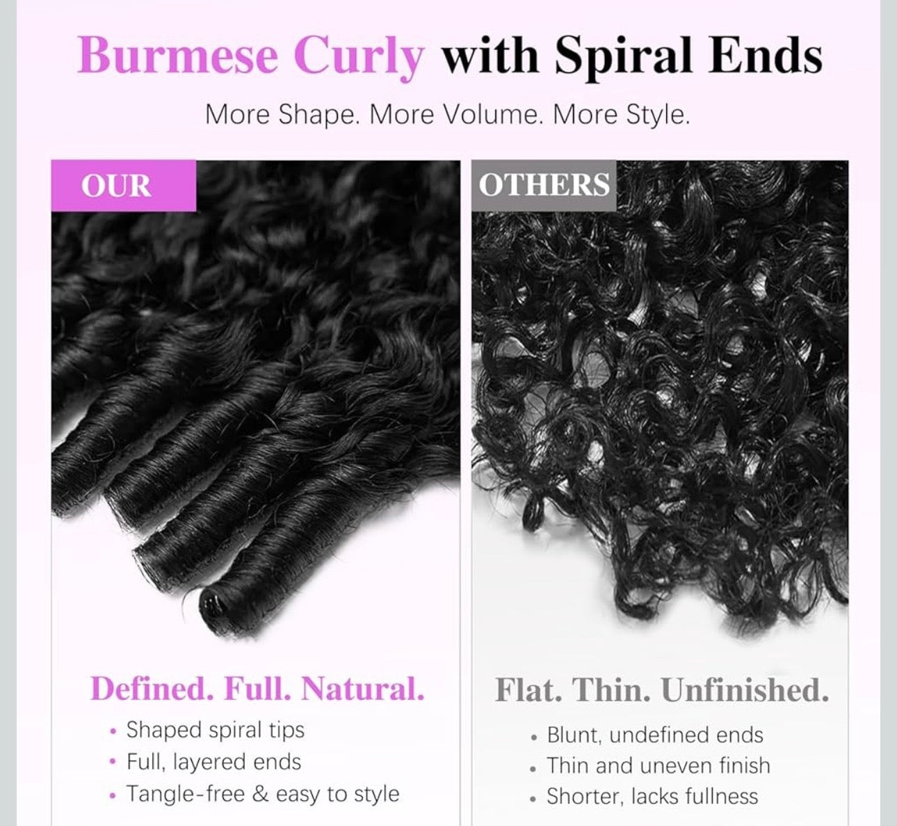 WEAR AND GO 250% DENSITY 14 INCHES HUMAN HAIR BURMESE CURLY PRE PLUCK PRE BLEACH PRE EVERYTHING