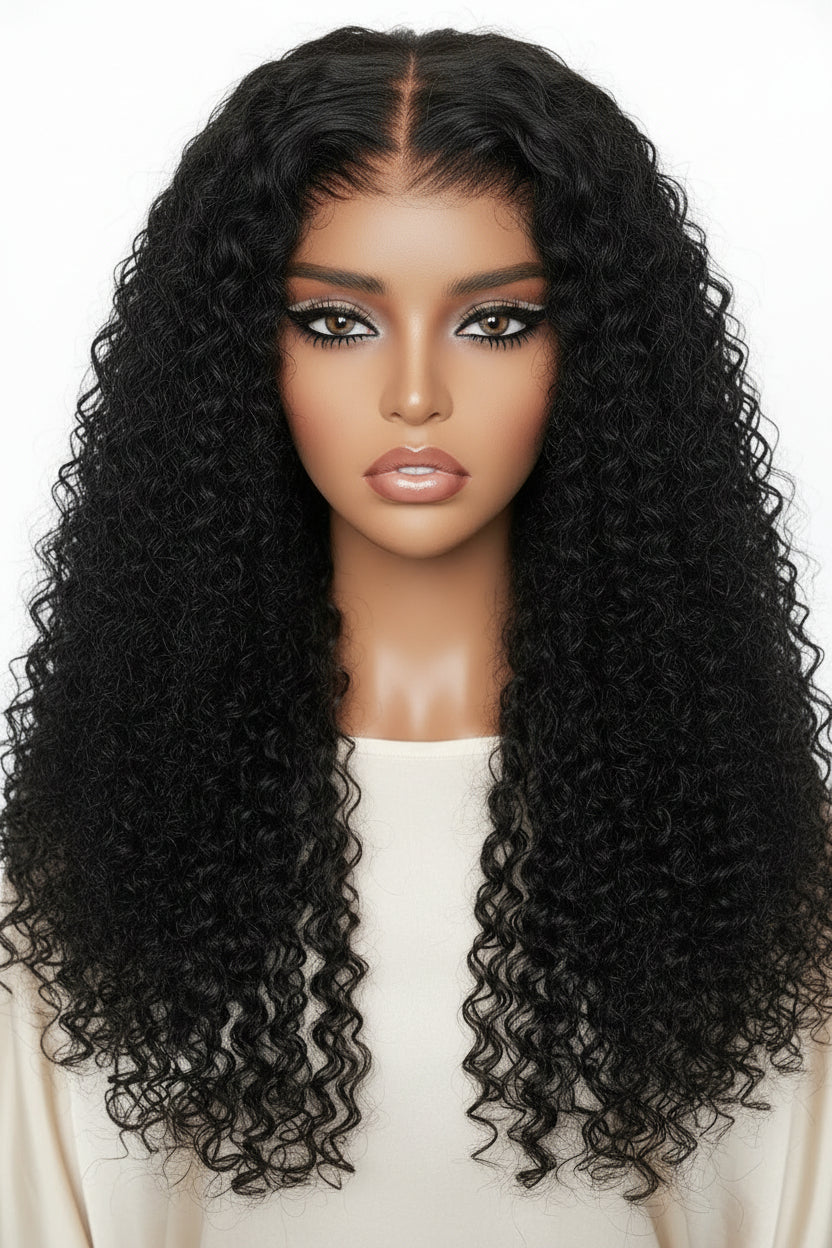 WEAR AND GO 250% DENSITY 14 INCHES HUMAN HAIR BURMESE CURLY PRE PLUCK PRE BLEACH PRE EVERYTHING