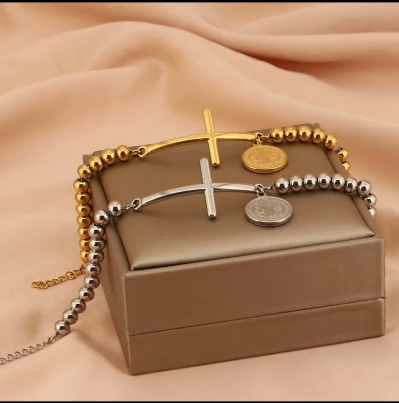 Bracelet for women with cross stainless steel