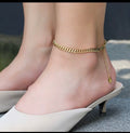 Anklet For Women IN GOLD STAINLESS STEEL
