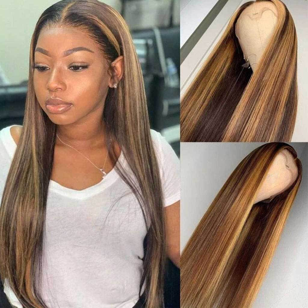 highlight 30 inches hair straight humain hair for black women