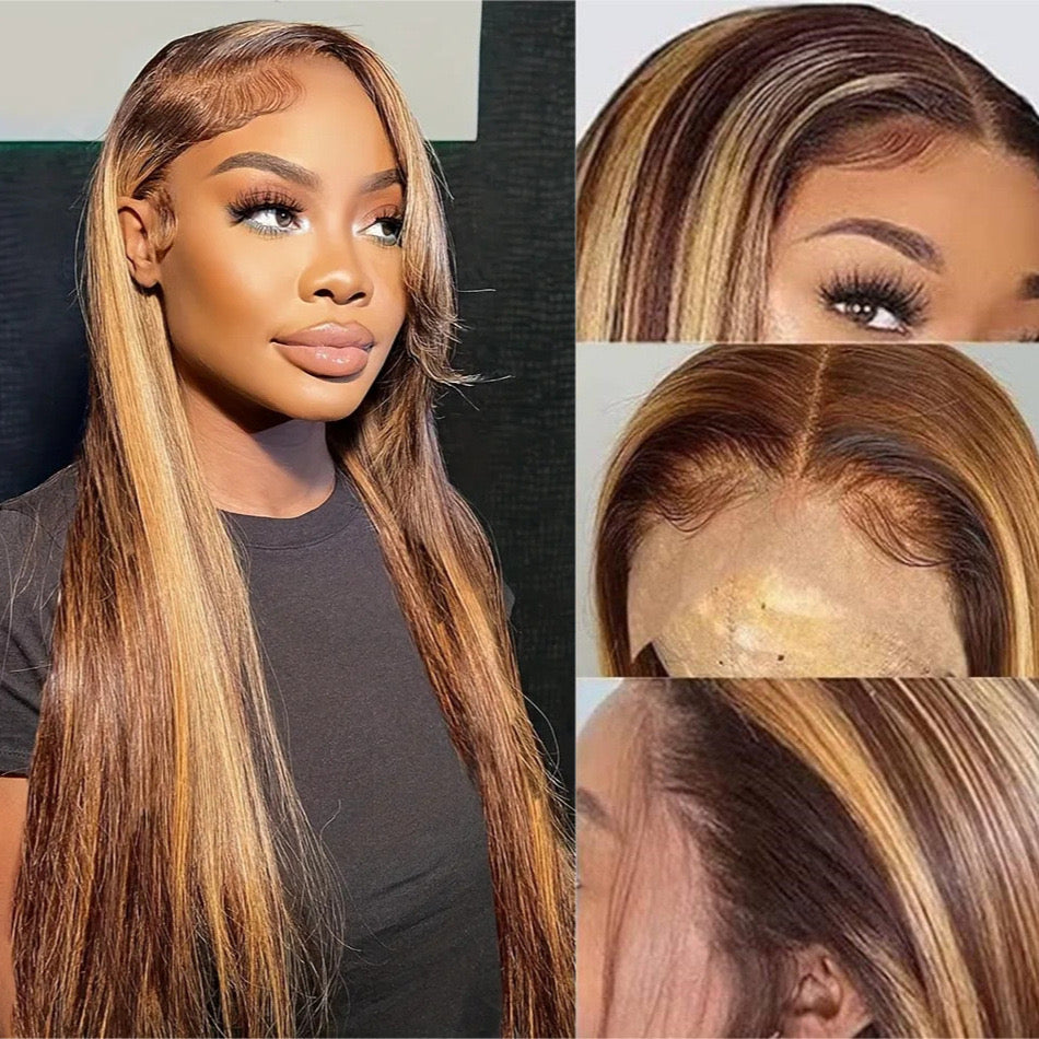 highlight 30 inches hair straight humain hair for black women