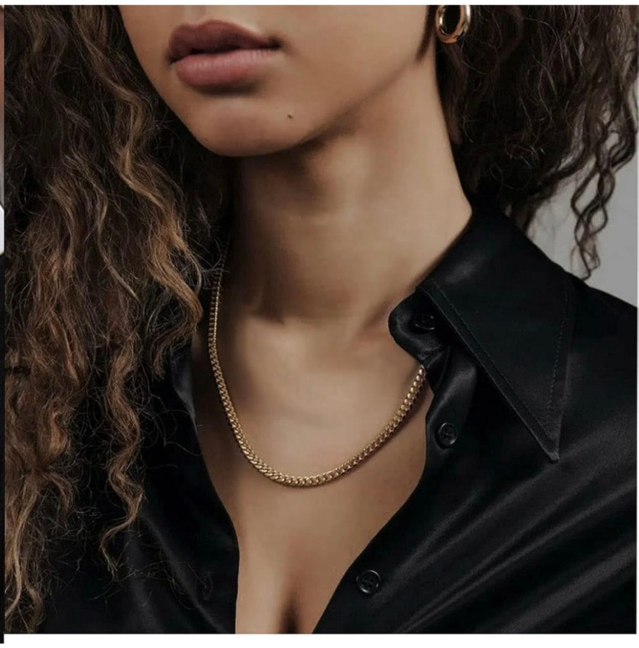 Cuban Link Chain Necklace Steel Hip Hop Jewelry for Women and MEN 8mm 20 Inches 51 cm