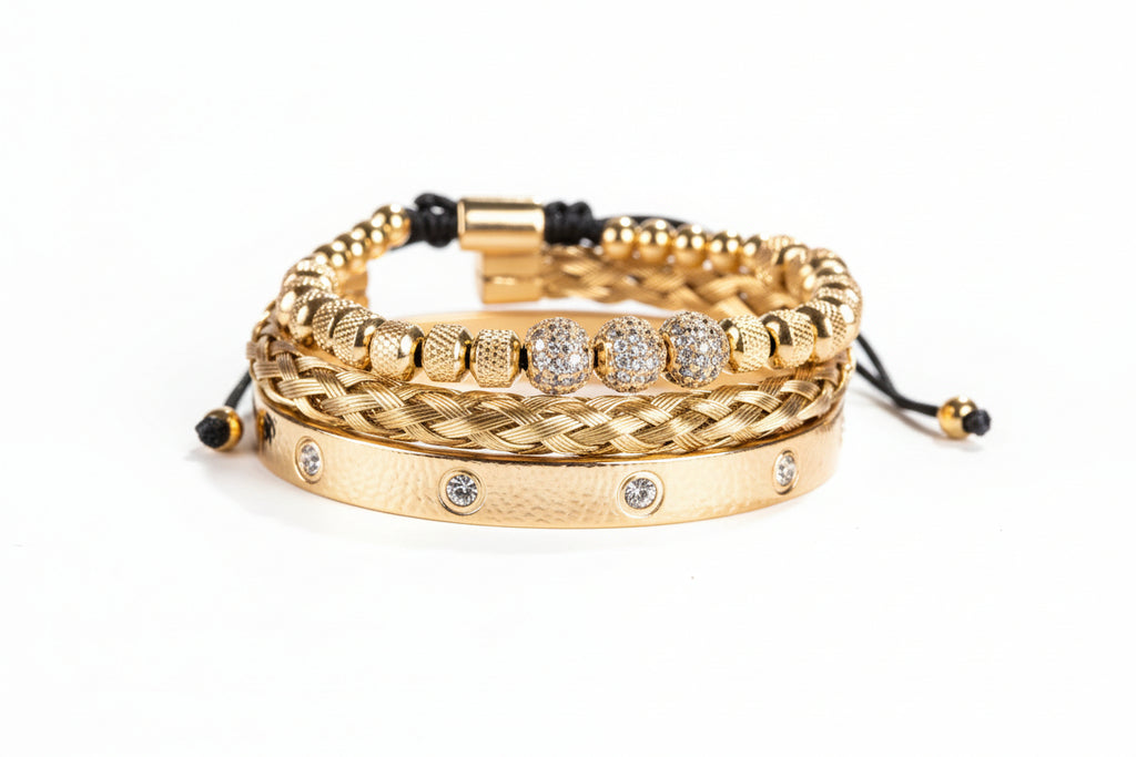 Bracelet for classic men stainless steel perfect Gift for valentine's Day