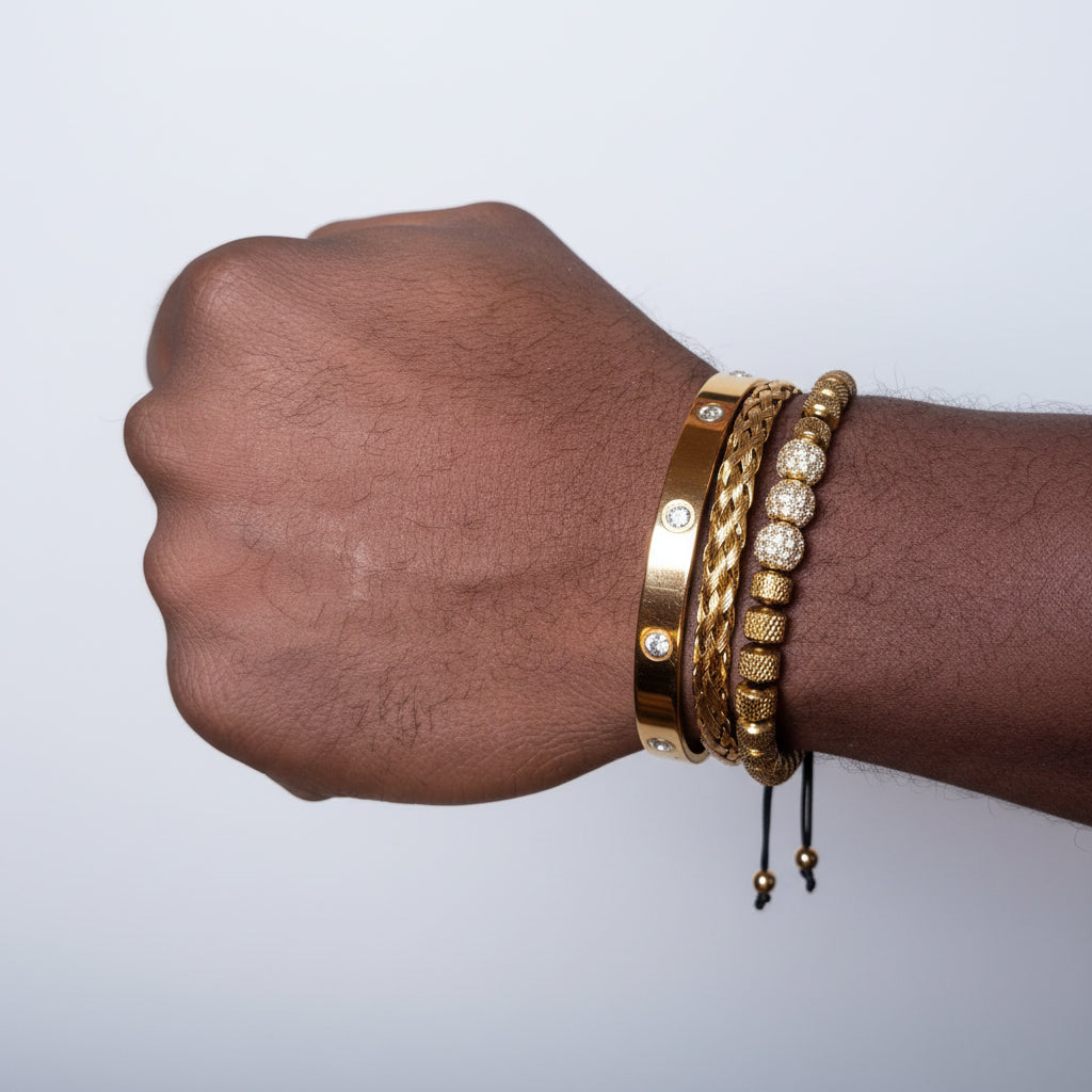 Bracelet for classic men stainless steel perfect Gift for valentine's Day