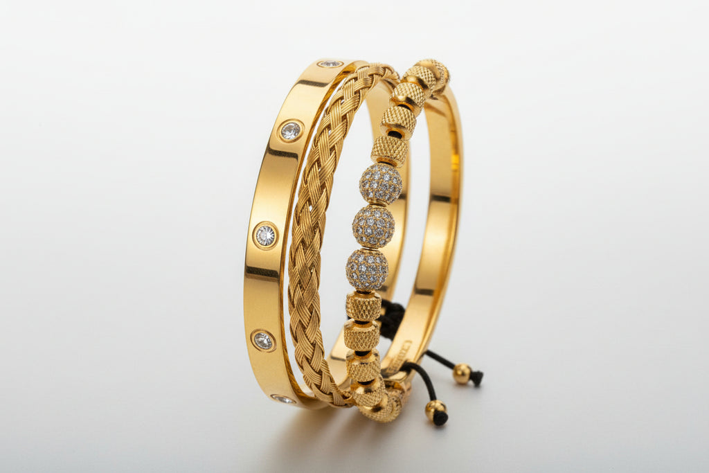 Bracelet for classic men stainless steel perfect Gift for valentine's Day