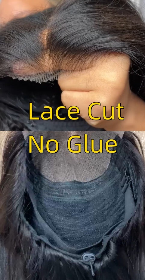 WEAR AND GO human hair bob 5*5 hair Pre cute pre cut  12 inches 250% density